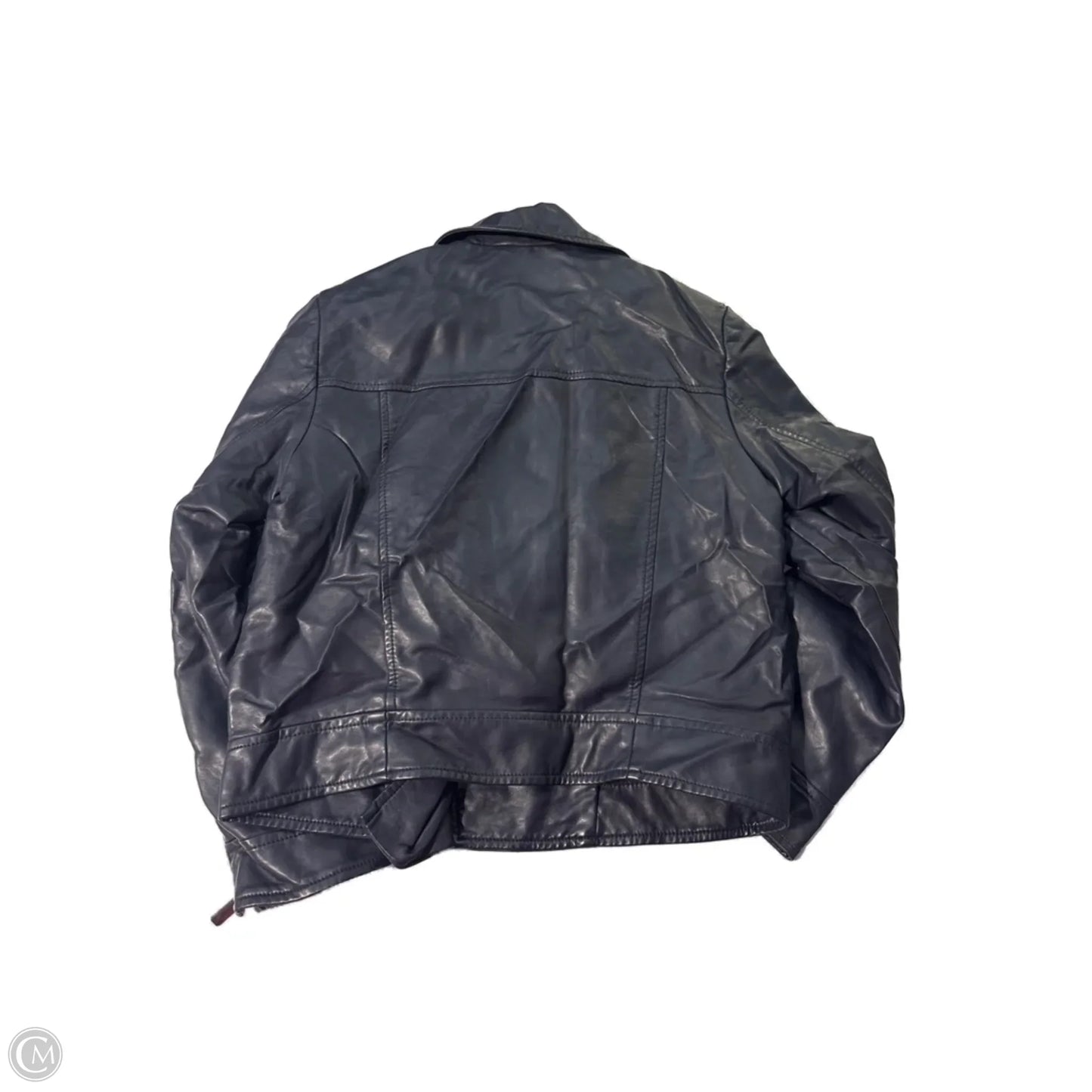 Jacket Leather By Limited In Navy, Size: Xs