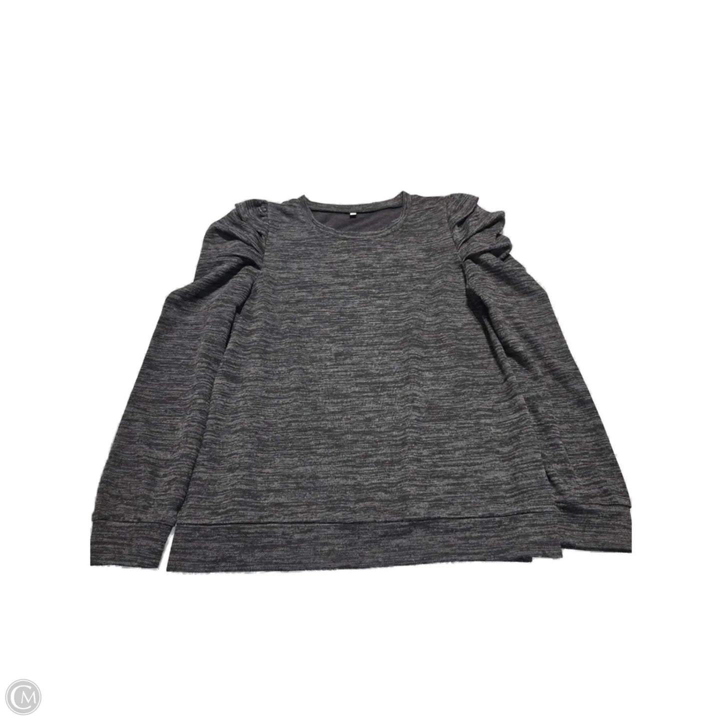 Top Long Sleeve By Cmf In Black & Grey, Size: Xl