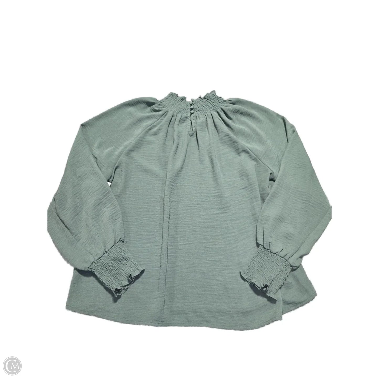 Top Long Sleeve By Nine West In Green, Size: Xl
