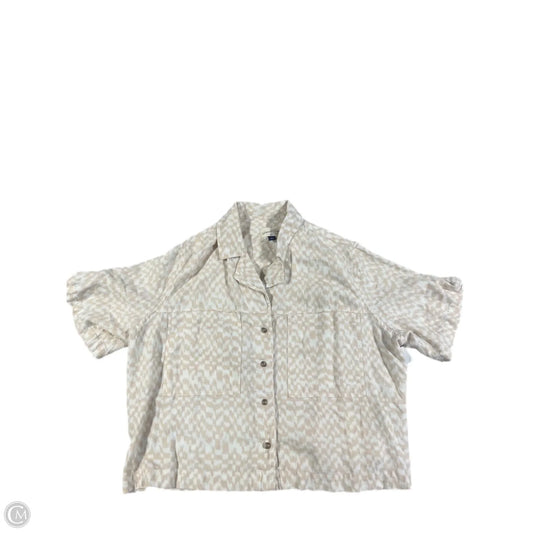Top Short Sleeve By Universal Thread In Cream, Size: Xl