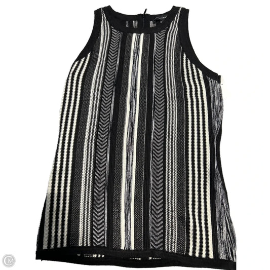 Top Sleeveless By White House Black Market In Black & White, Size: Xs