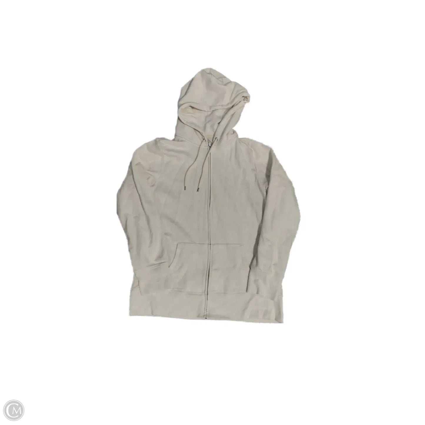 Sweatshirt Hoodie By Gap In Cream, Size: L