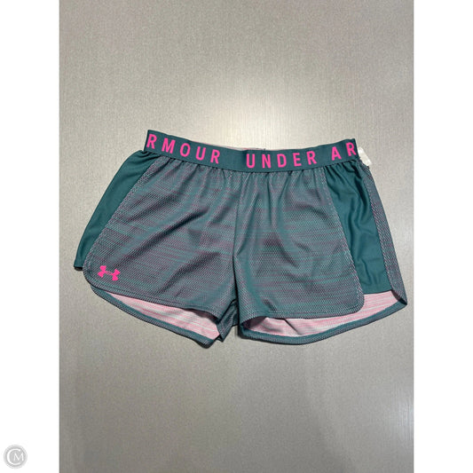 Athletic Shorts By Under Armour In Grey & Pink, Size: M