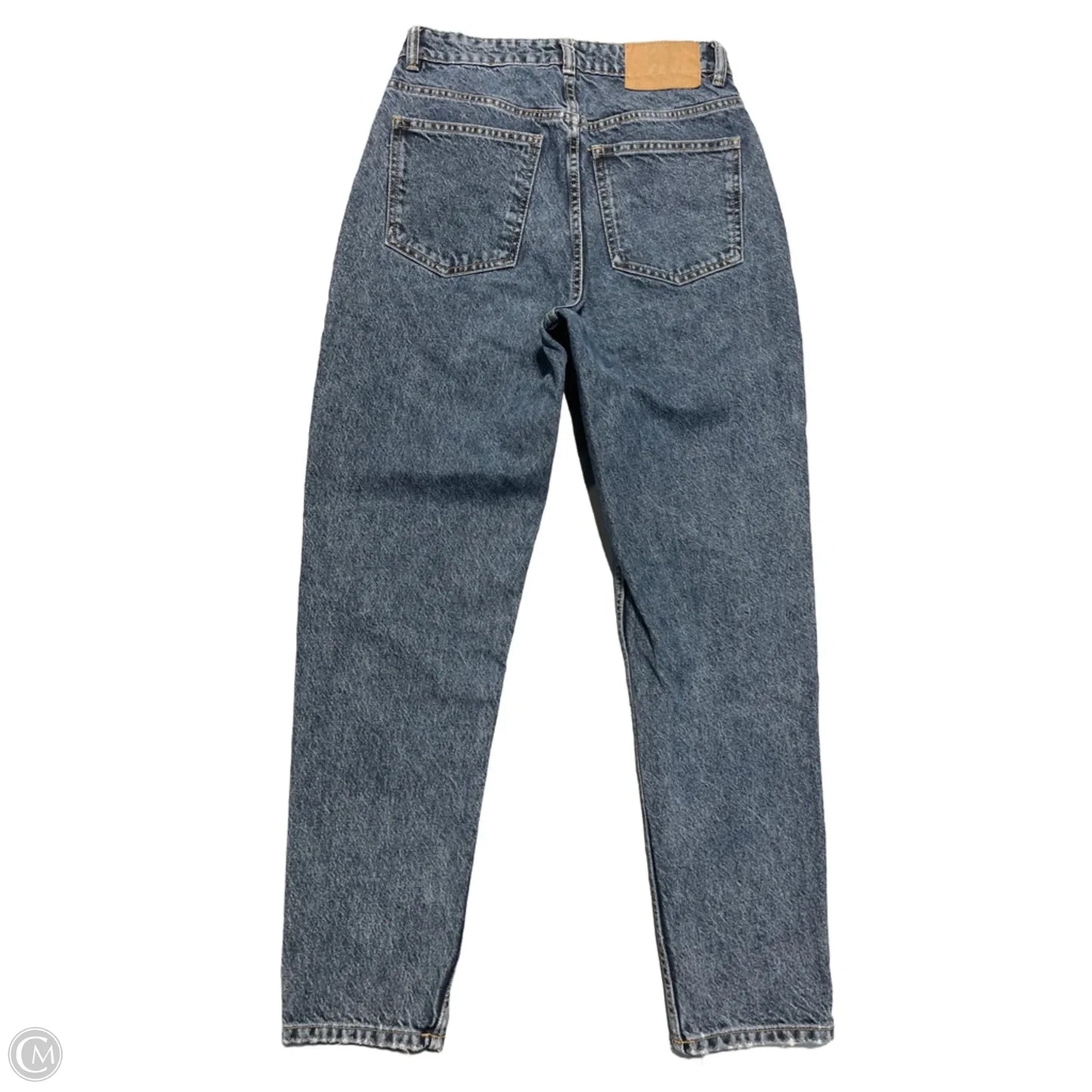 Jeans Straight By Zara In Blue Denim, Size: 4