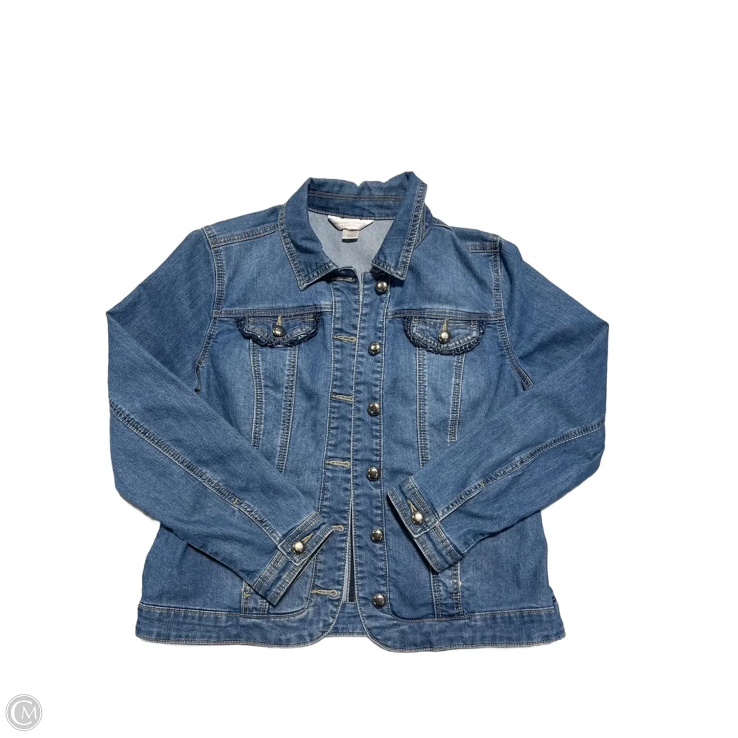 Jacket Denim By Christopher And Banks In Blue Denim, Size: Mp