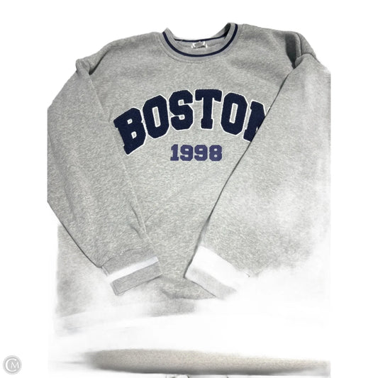 Sweatshirt Crewneck By Cme In Grey, Size: L