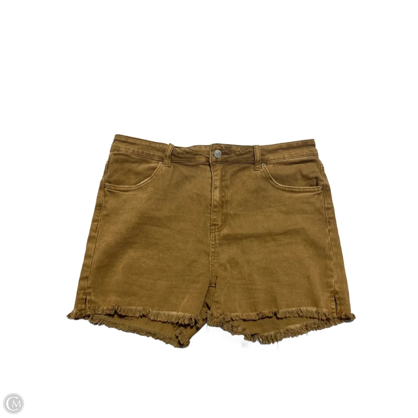 Shorts By Zenana In Tan, Size: Xl