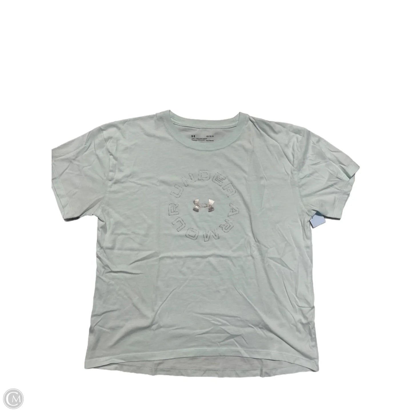 Top Short Sleeve By Under Armour In Blue, Size: L