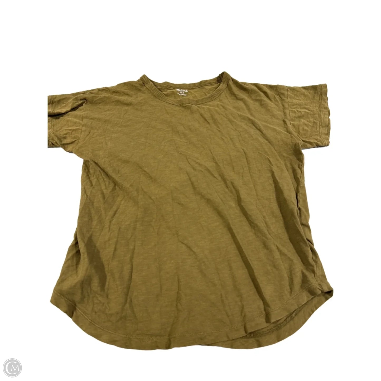 Top Short Sleeve Basic By Madewell In Green, Size: M