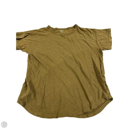 Top Short Sleeve Basic By Madewell In Green, Size: M