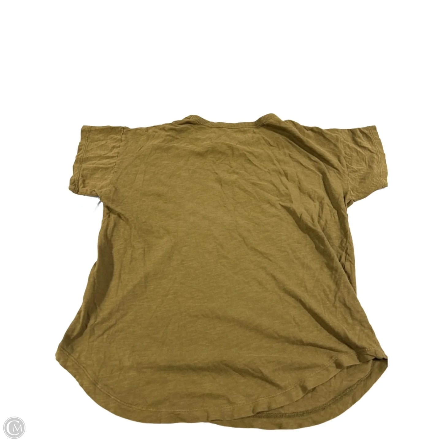 Top Short Sleeve Basic By Madewell In Green, Size: M