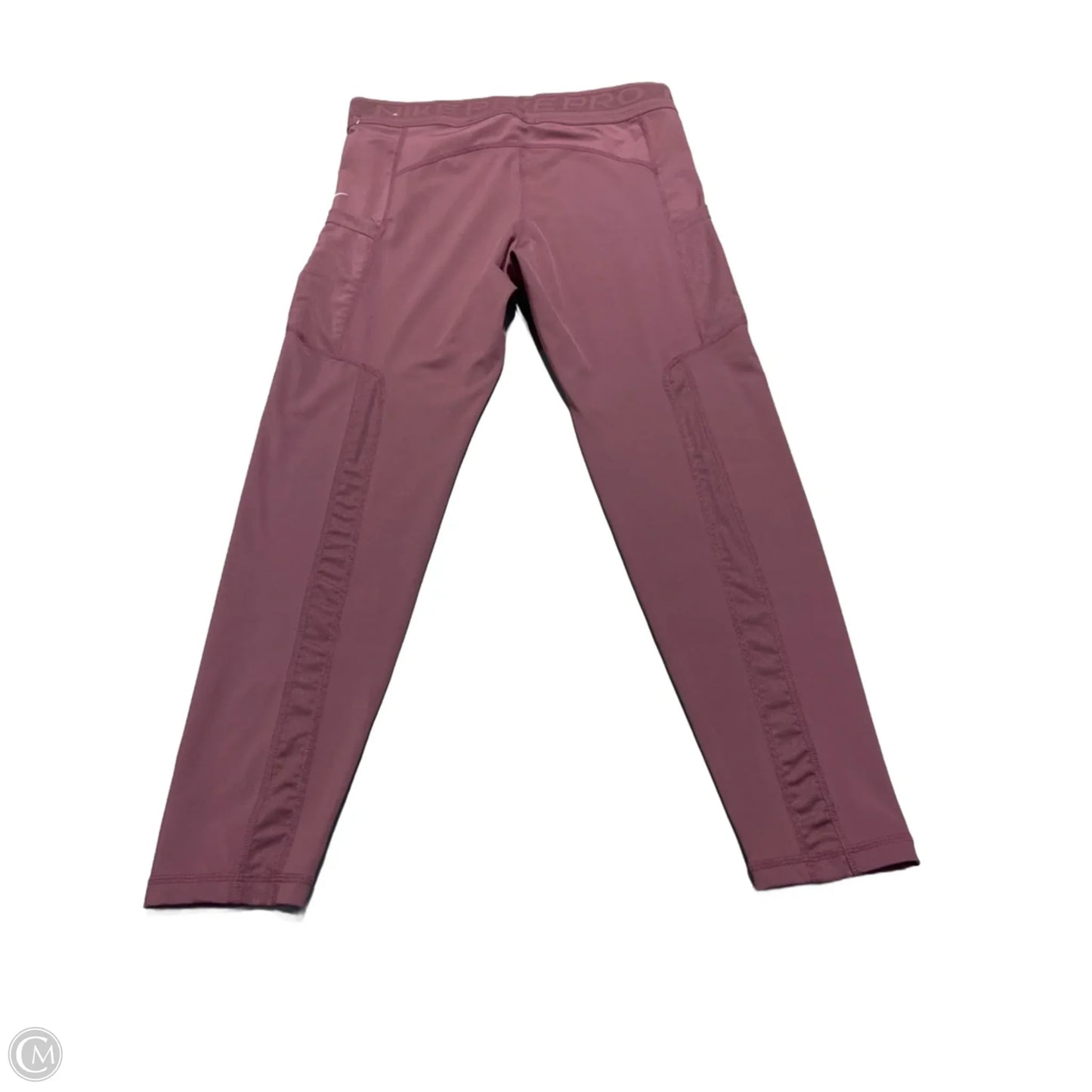 Athletic Leggings By Nike In Mauve, Size: L