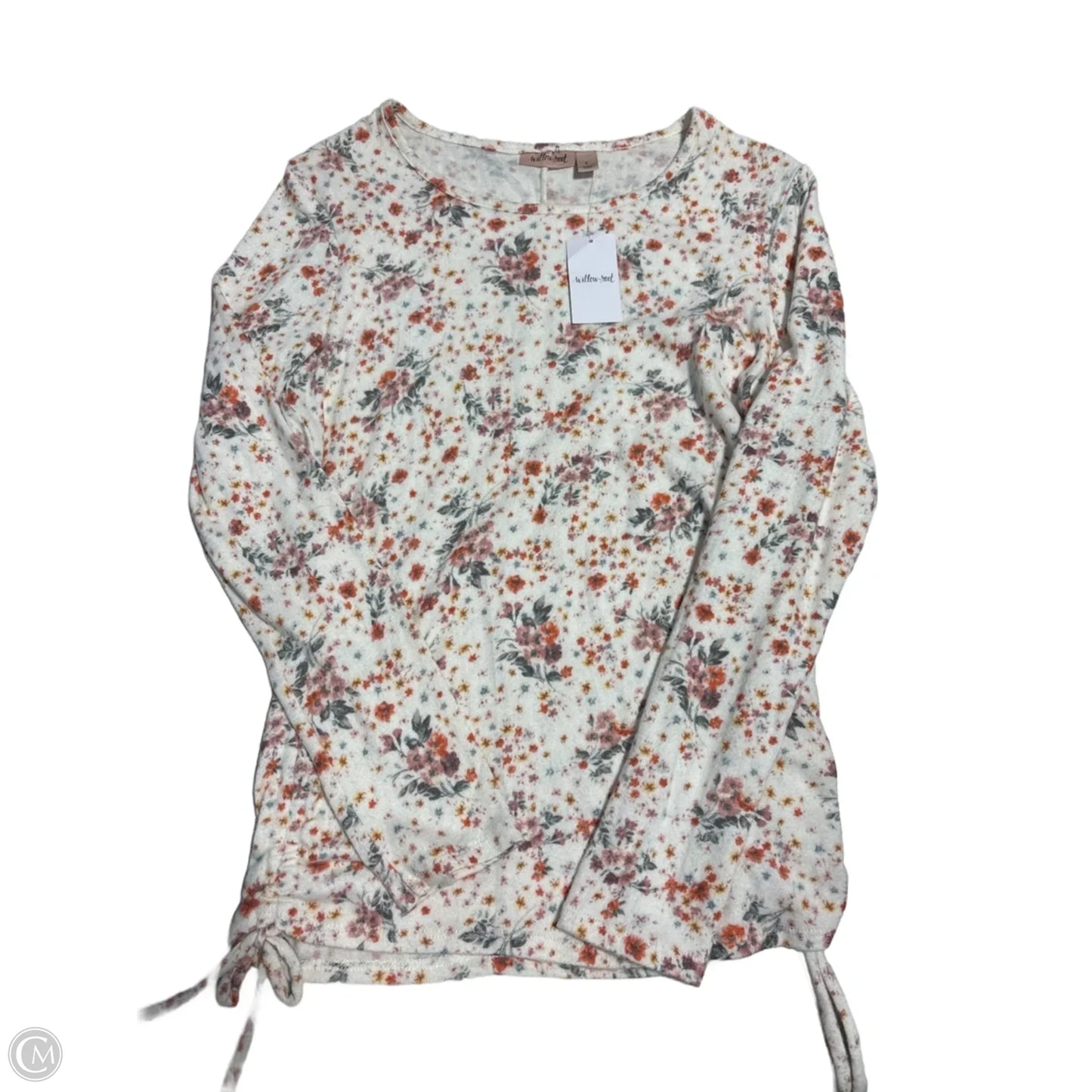 Top Long Sleeve By Willow & Root In Floral Print, Size: L