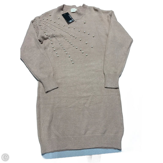 Dress Casual Short By Debut In Taupe, Size: M