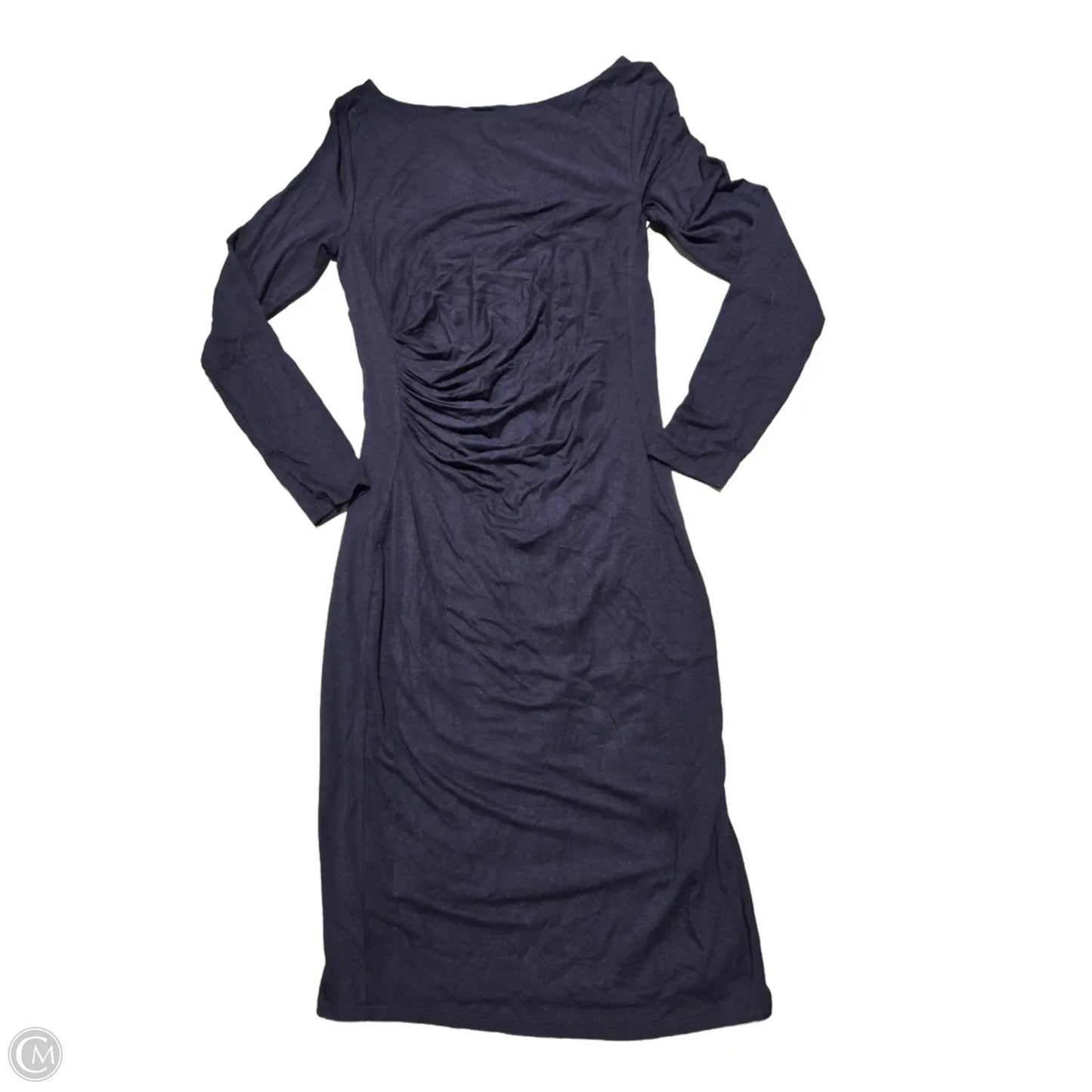 Dress Casual Midi By Boden In Navy, Size: M