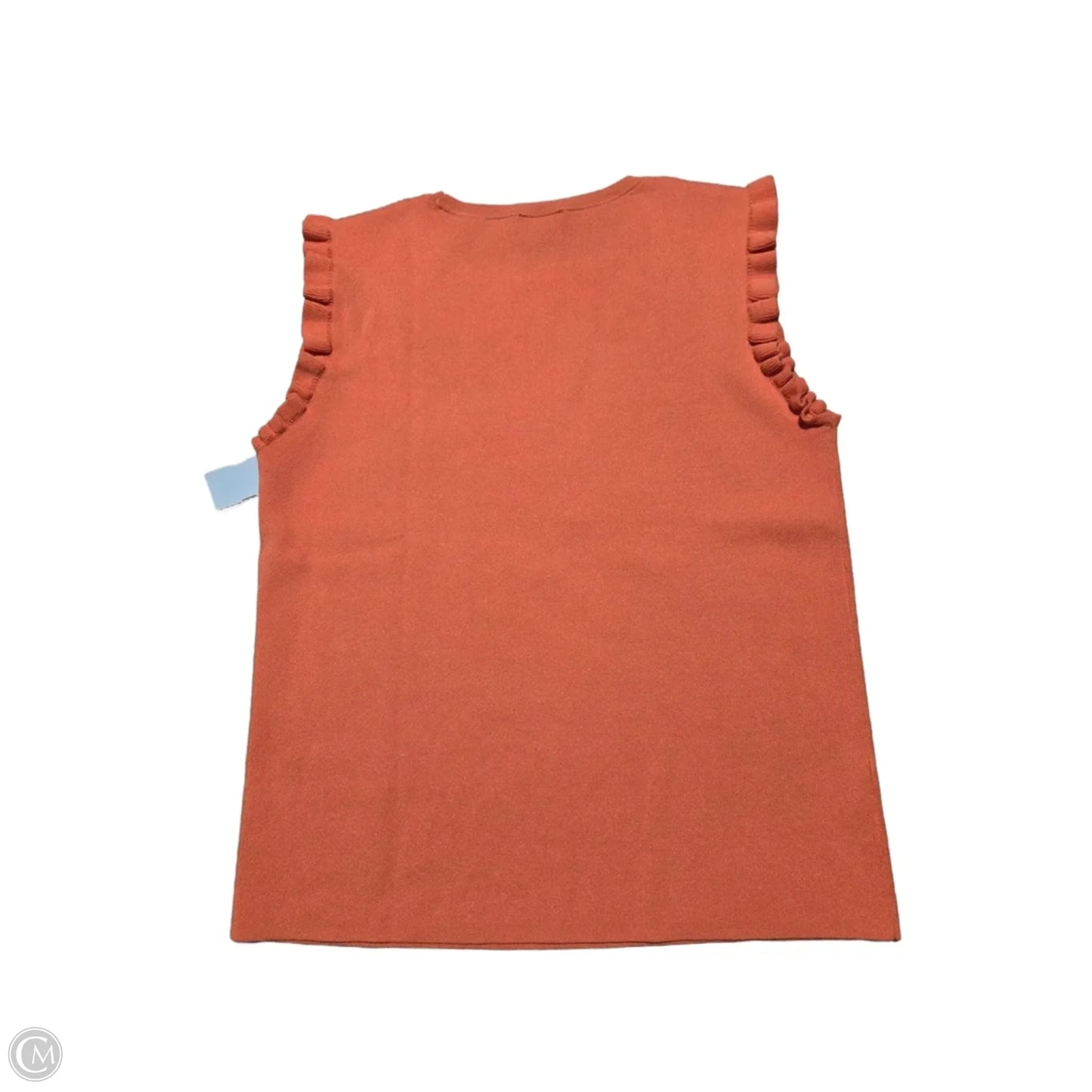 Top Sleeveless By Ann Taylor In Orange, Size: L