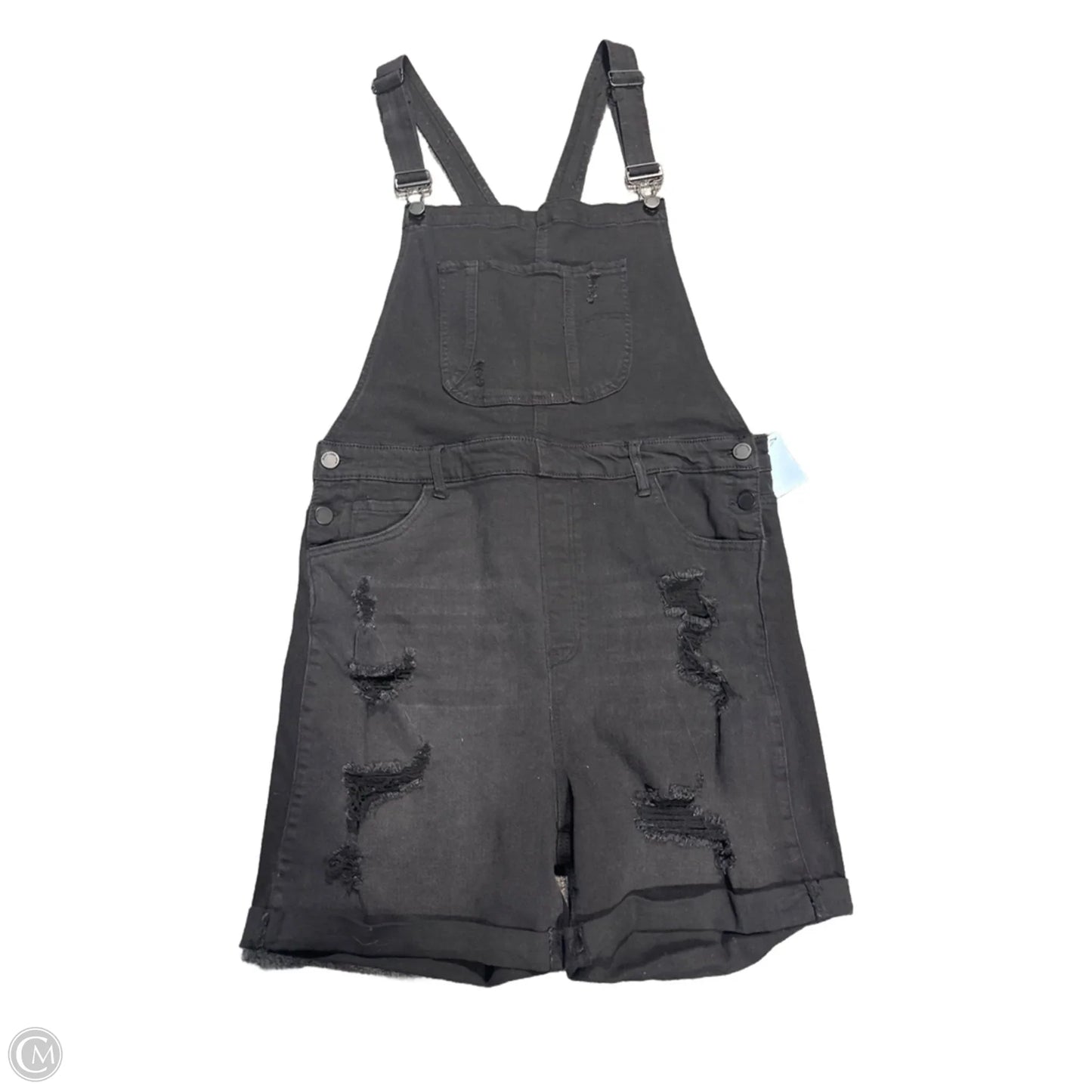 Overalls By Cme In Black Denim, Size: Xl