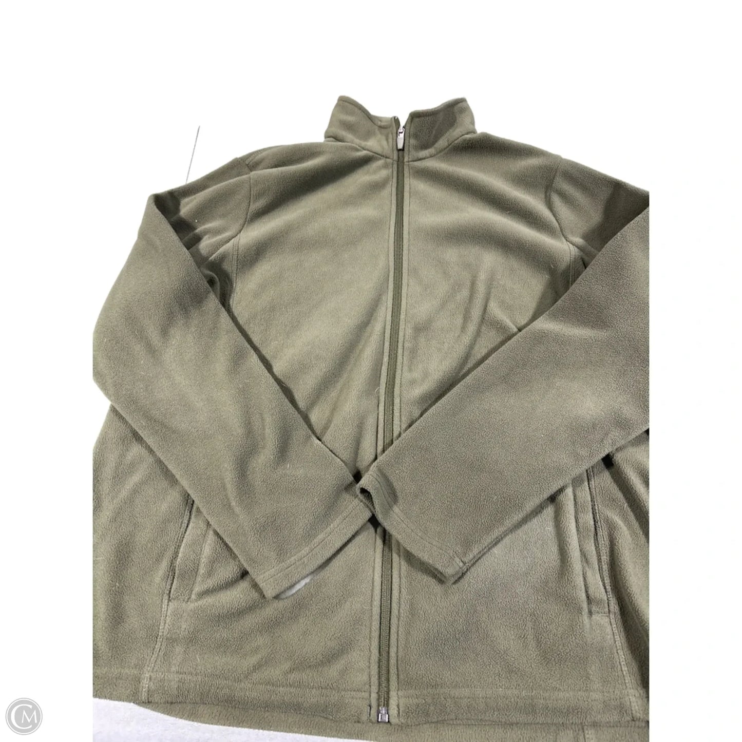 Jacket Fleece By Lands End In Green, Size: Xl