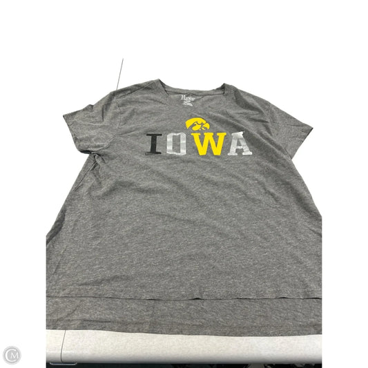 Top Short Sleeve Basic By Hanes In Grey, Size: L