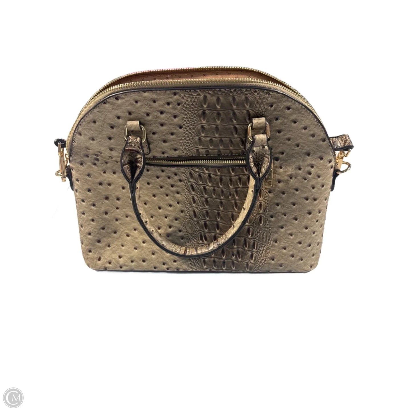 Handbag Leather By Cme, Size: Medium