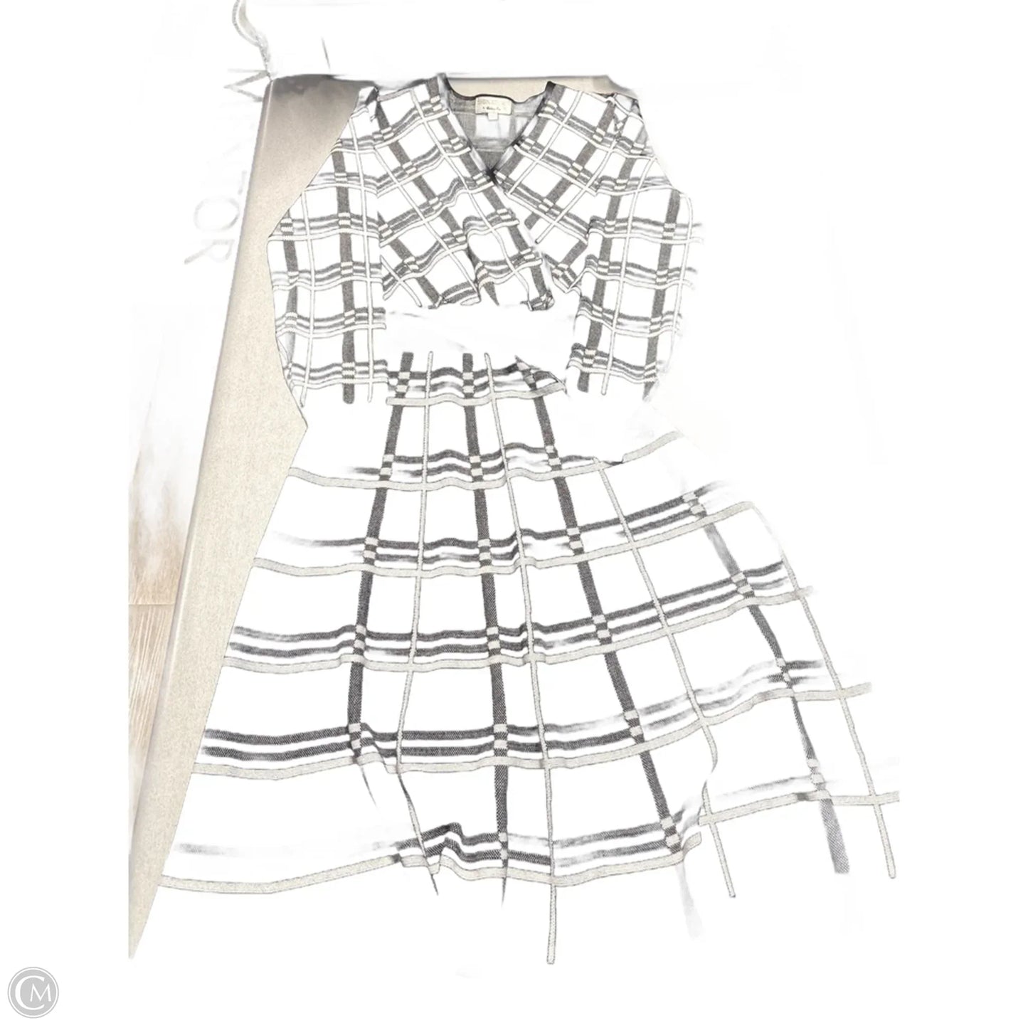 Dress Casual Short By Signature By Robbie Bee In Black & White, Size: M