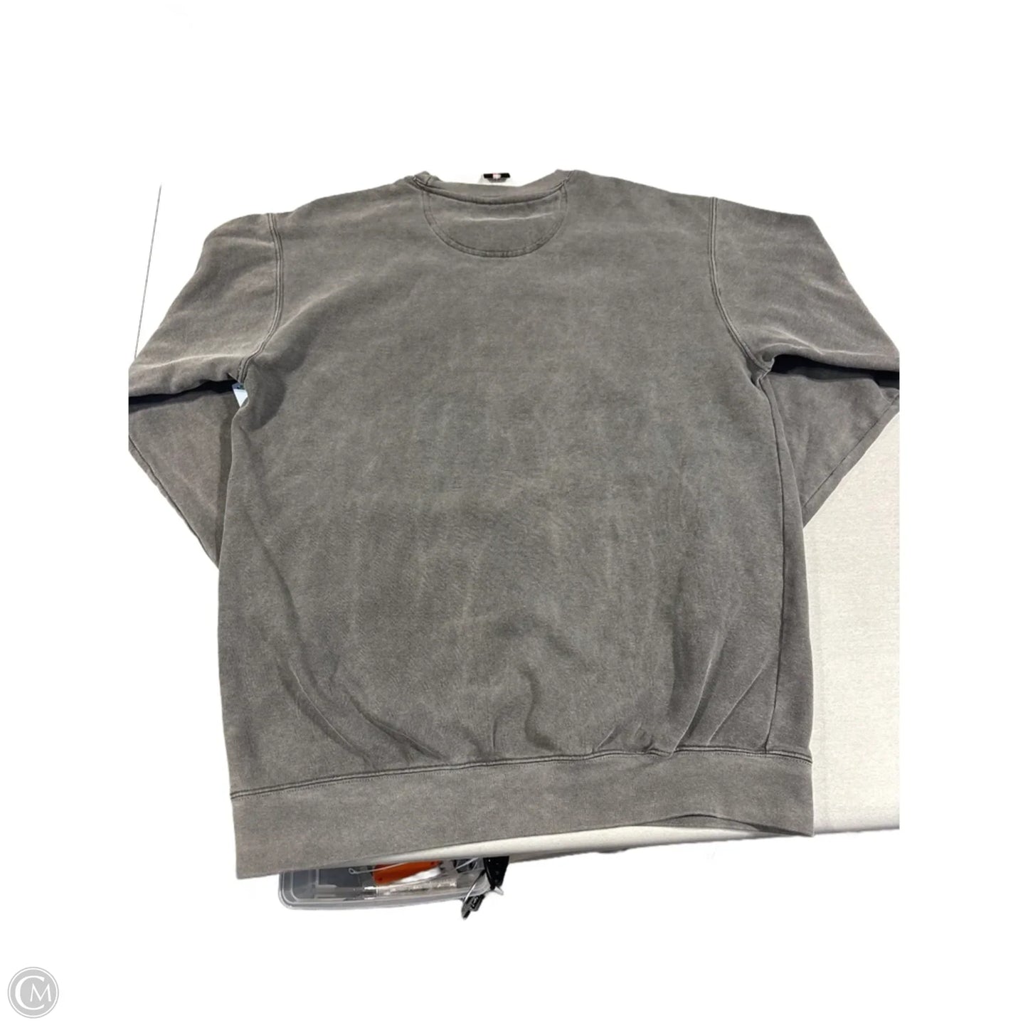 Sweatshirt Crewneck By Comfort Colors In Grey, Size: M
