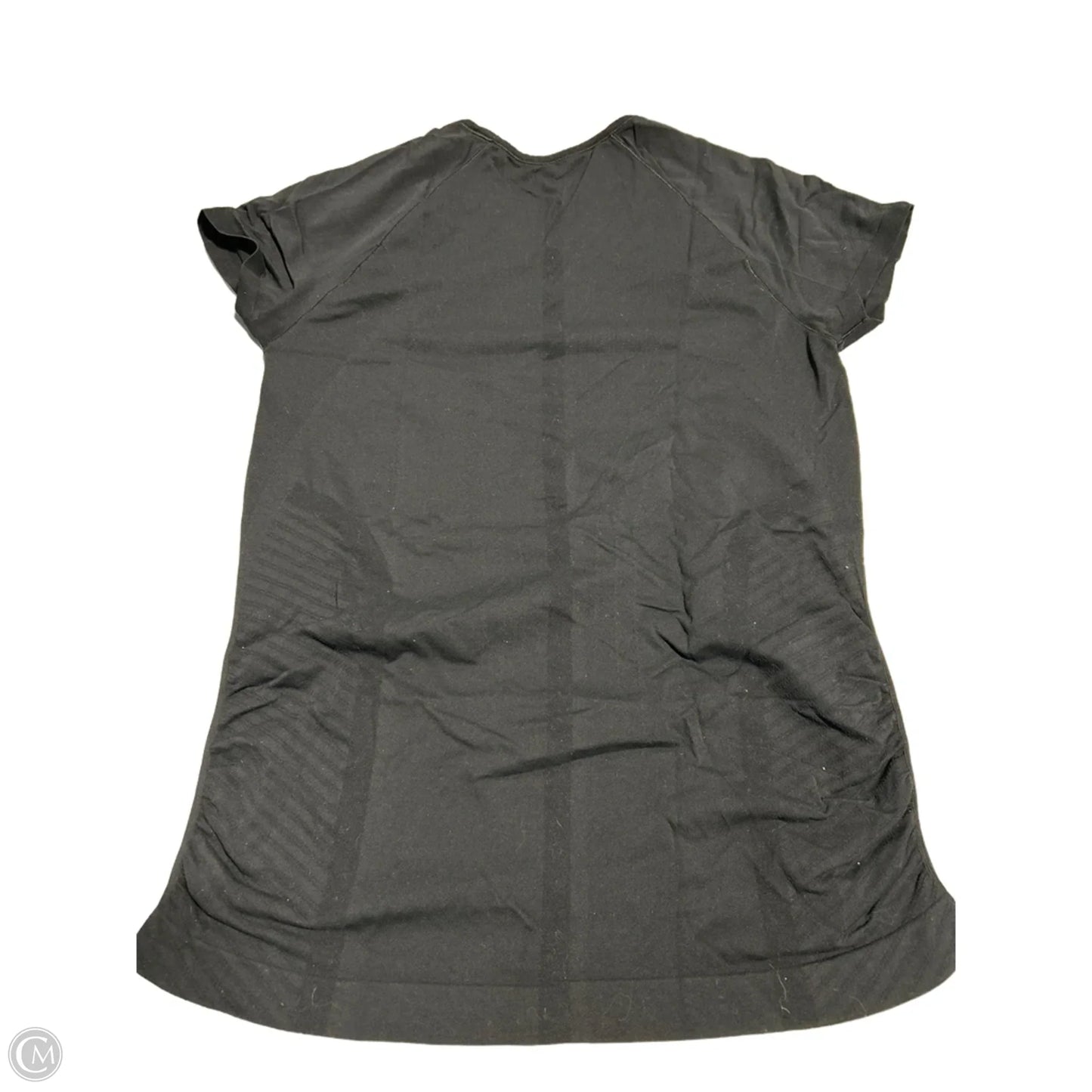 Athletic Top Short Sleeve By Athleta In Black, Size: L