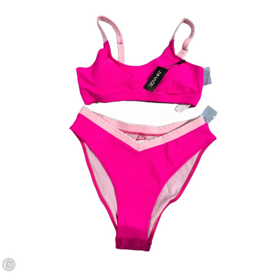 Swimsuit 2pc By Cme In Pink, Size: M
