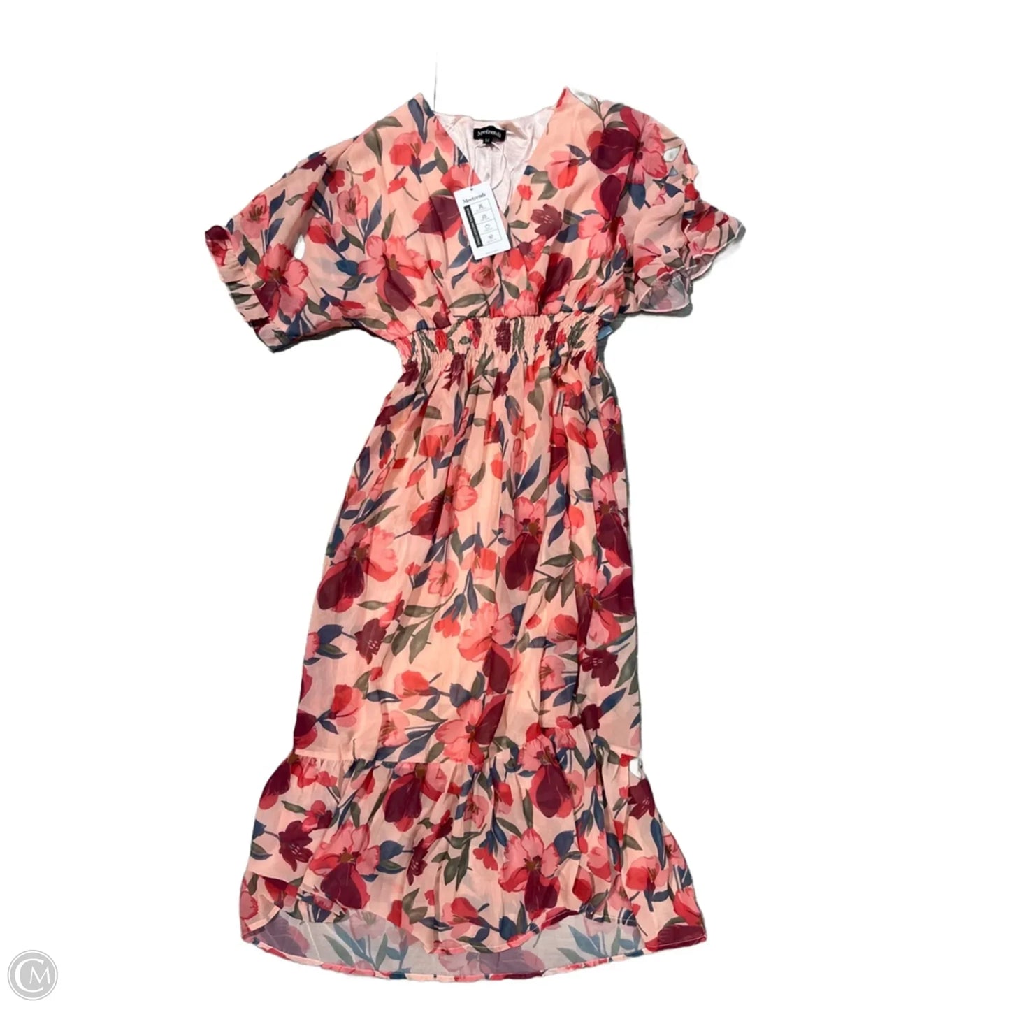 Dress Casual Short By Cme In Floral Print, Size: M