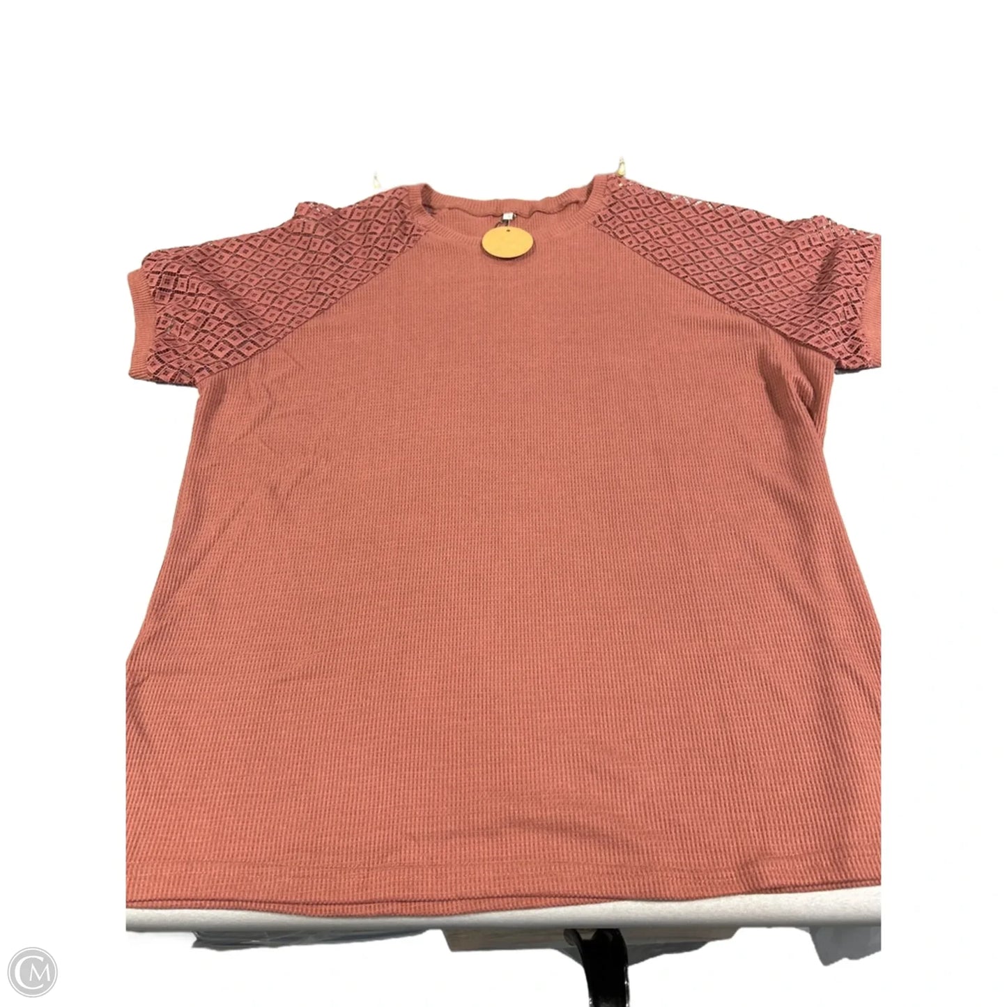 Top Short Sleeve By Cme In Mauve, Size: M