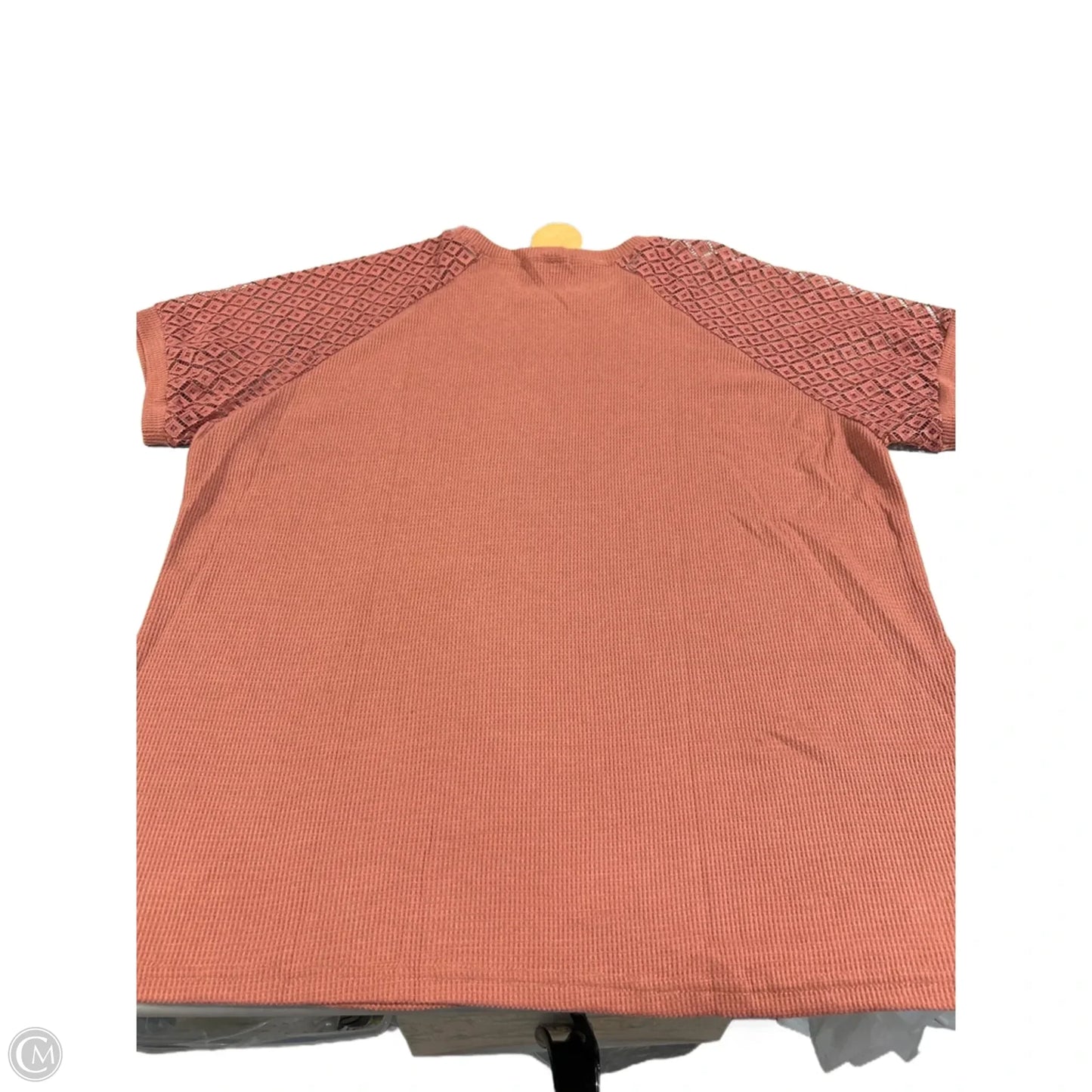 Top Short Sleeve By Cme In Mauve, Size: M