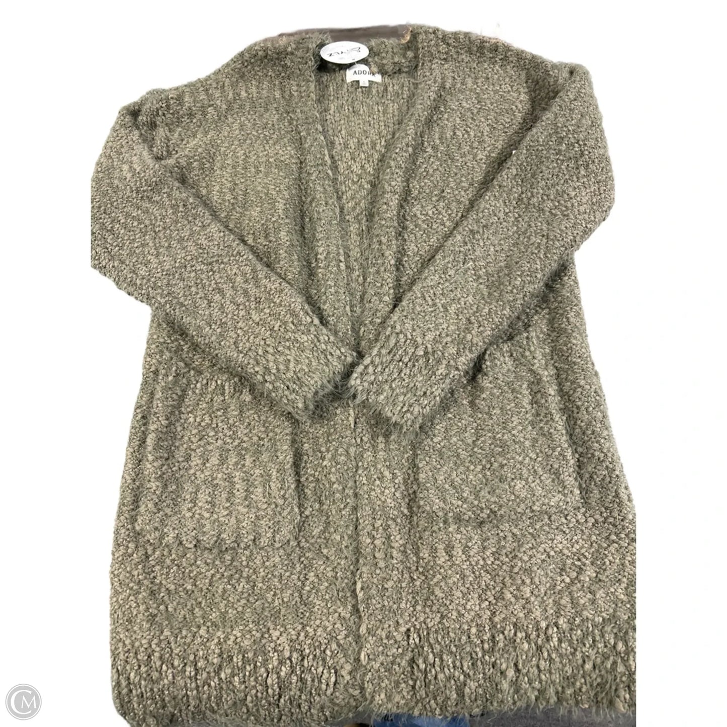 Sweater Cardigan By Adora In Green, Size: S