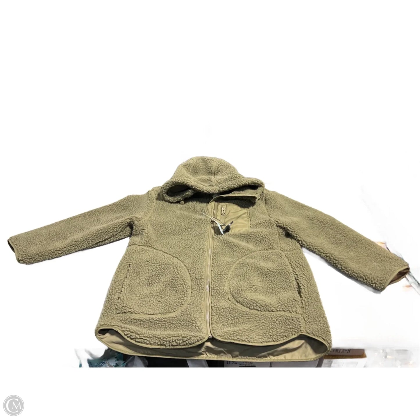 Jacket Fleece By H&m In Green, Size: S