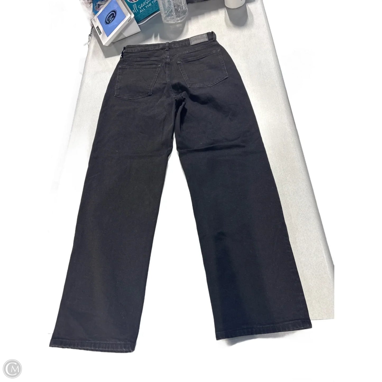 Jeans Straight By Everlane In Black Denim, Size: 4l