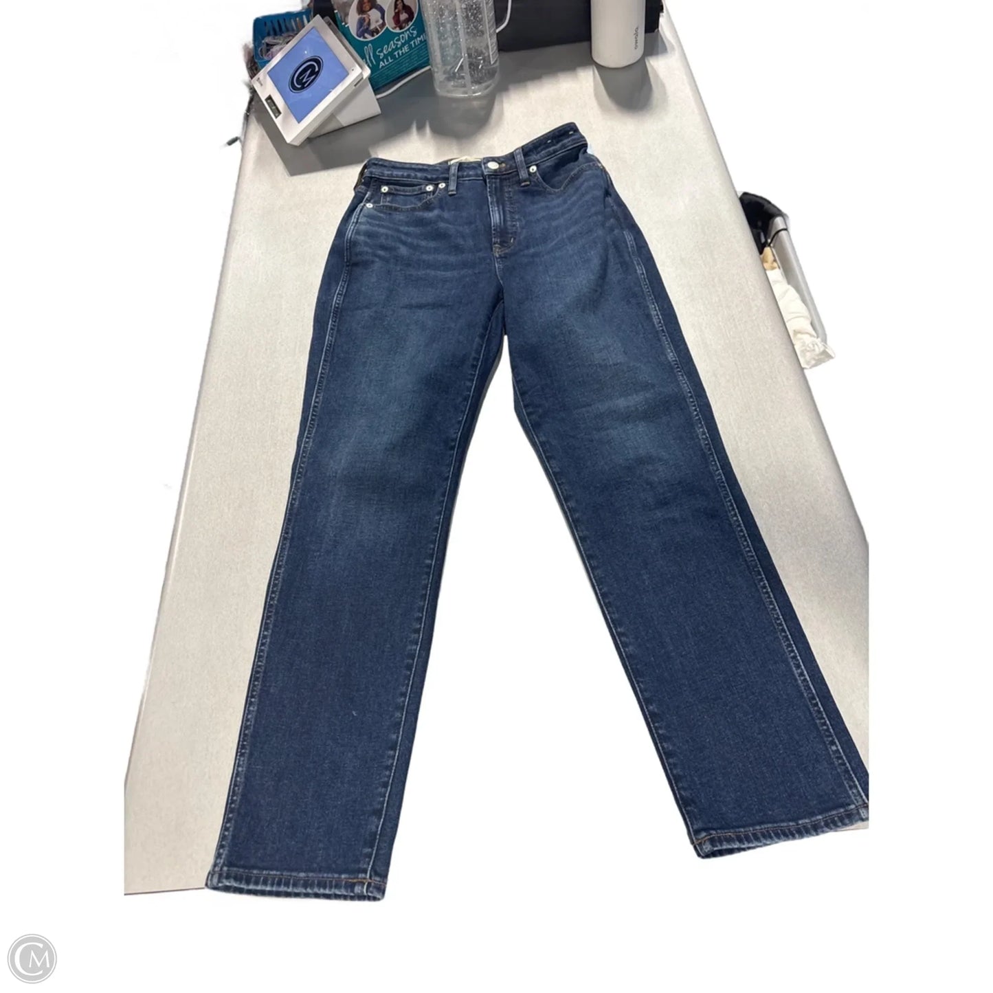 Jeans Straight By Madewell In Blue Denim, Size: 6