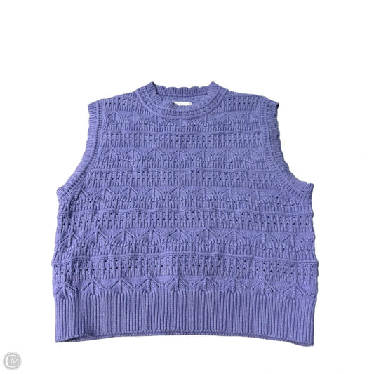 Vest Sweater By &merci In Purple, Size: S