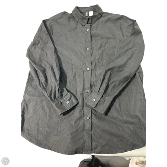 Top Long Sleeve By Divided In Black, Size: S