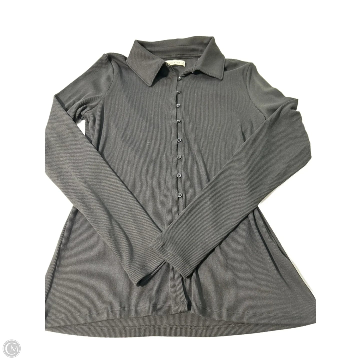 Top Long Sleeve By Abercrombie And Fitch In Black, Size: M
