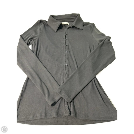 Top Long Sleeve By Abercrombie And Fitch In Black, Size: M