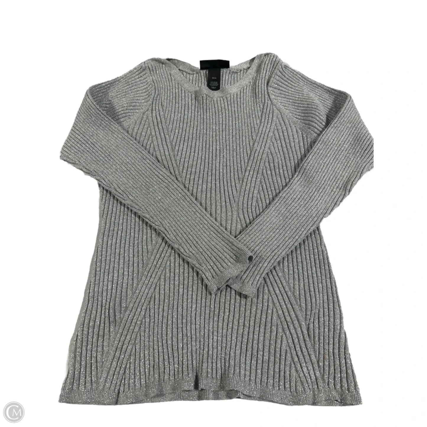 Top Long Sleeve By Lane Bryant In Silver, Size: 1x