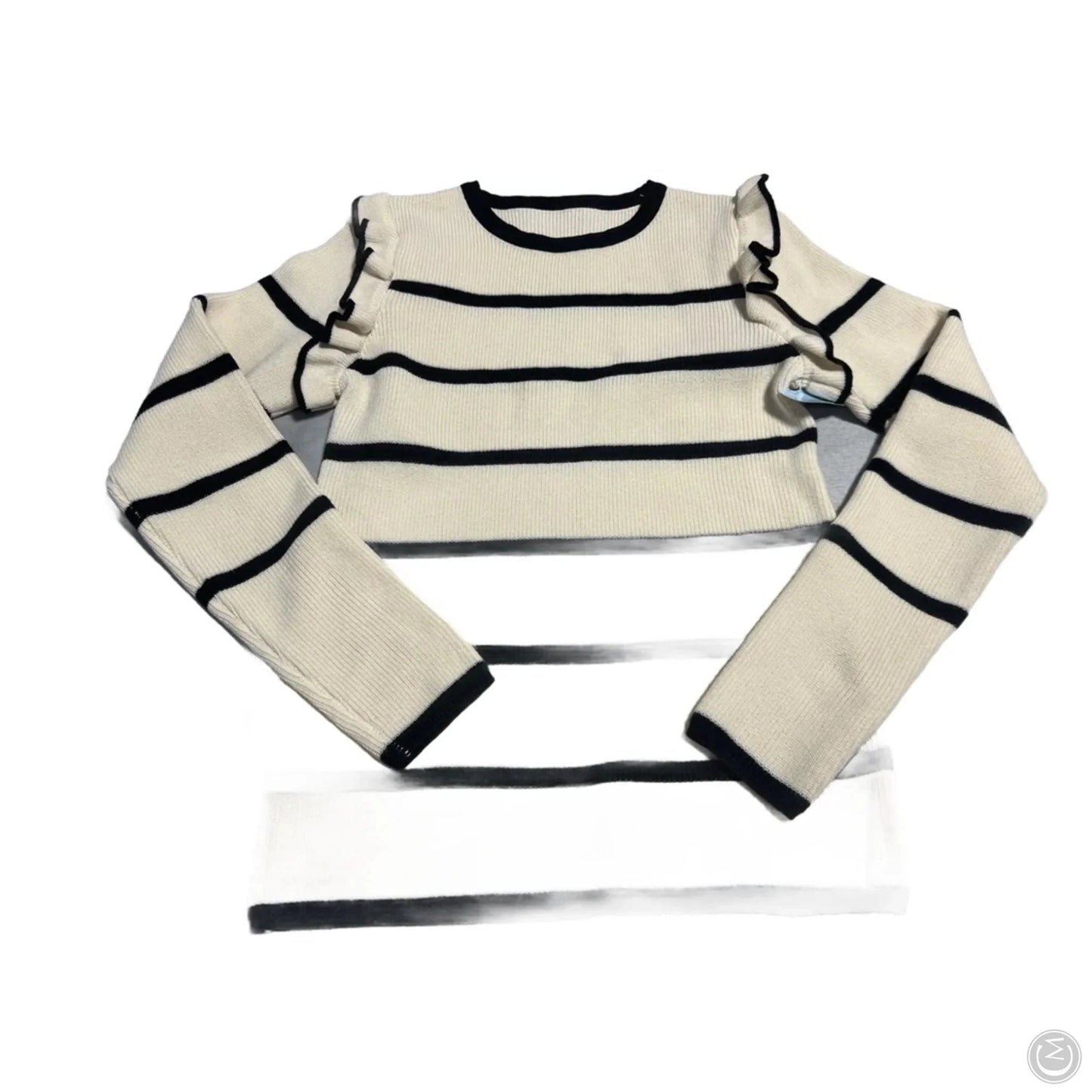 Sweater By Cme In Black & Cream, Size: M