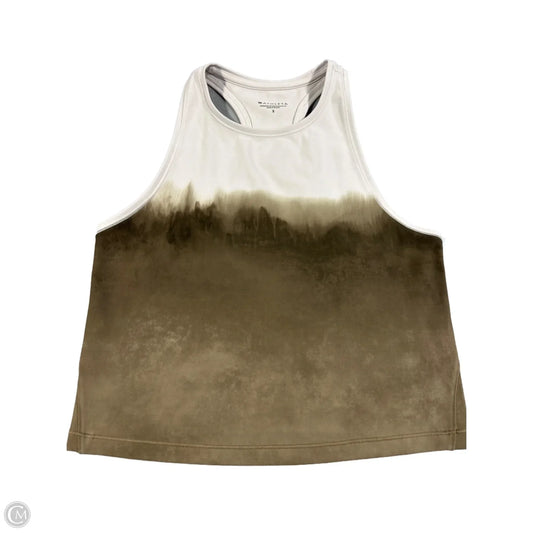 Athletic Tank Top By Athleta In Green & White, Size: S