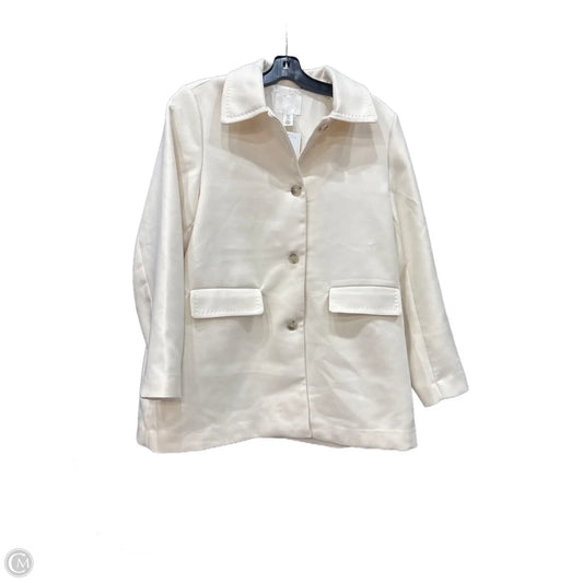 Coat Peacoat By H&m In Cream, Size: M