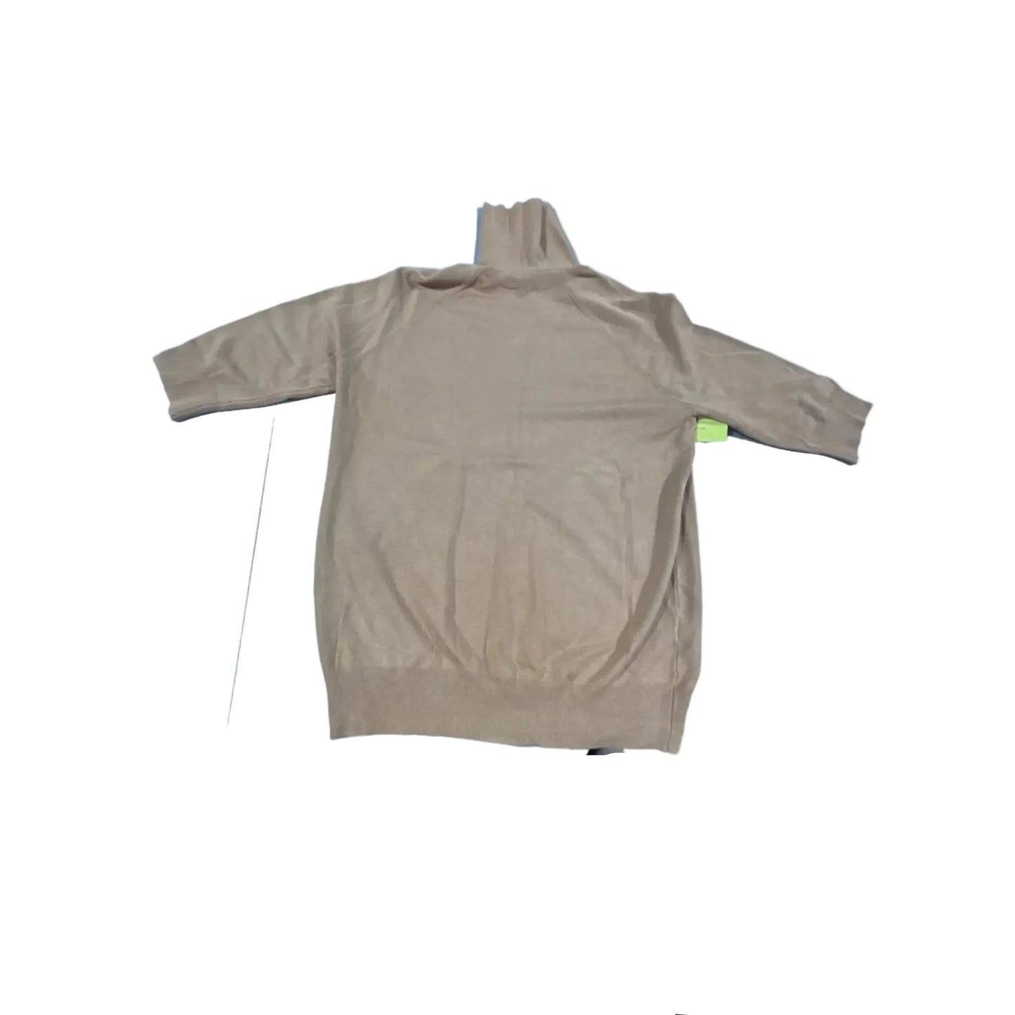 Top 3/4 Sleeve By Zara In Tan, Size: L