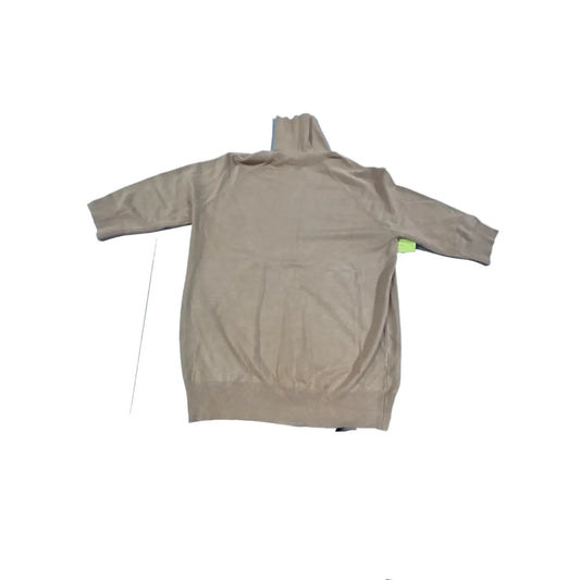 Top 3/4 Sleeve By Zara In Tan, Size: L