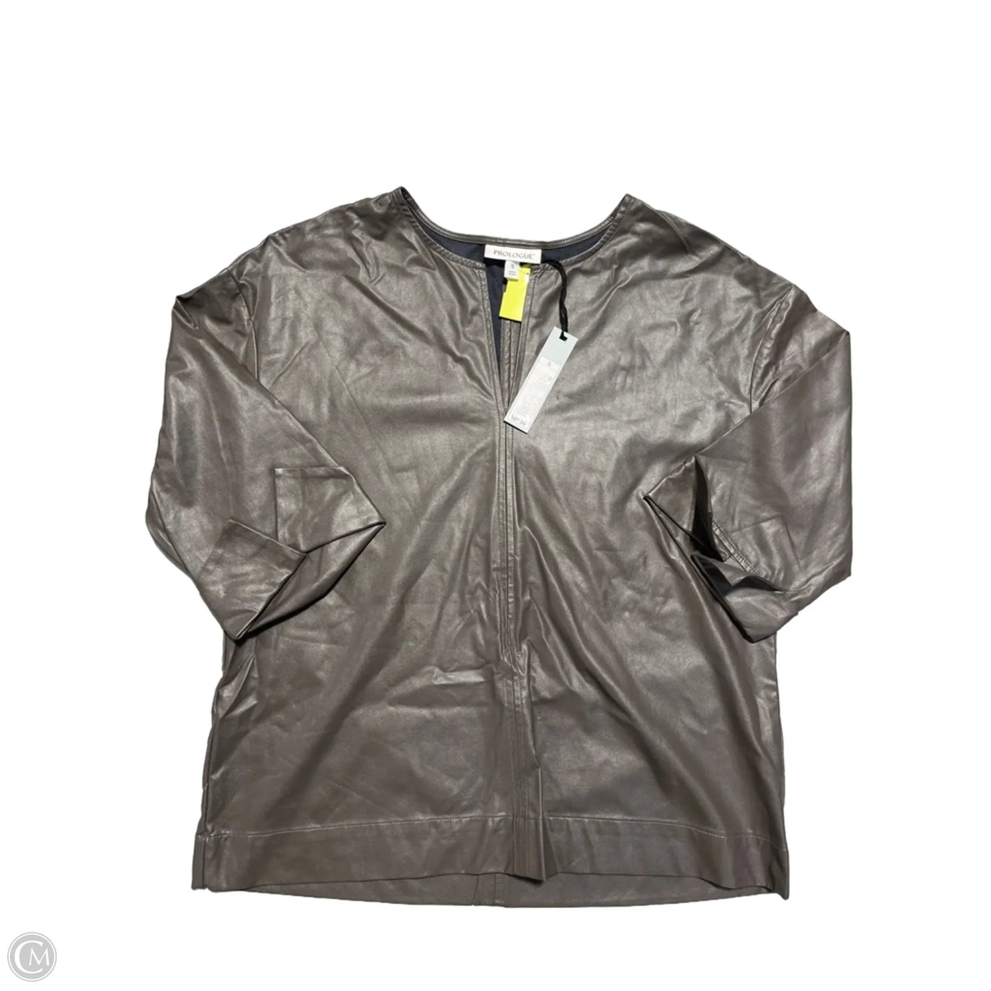 Top 3/4 Sleeve By Prologue In Brown, Size: S