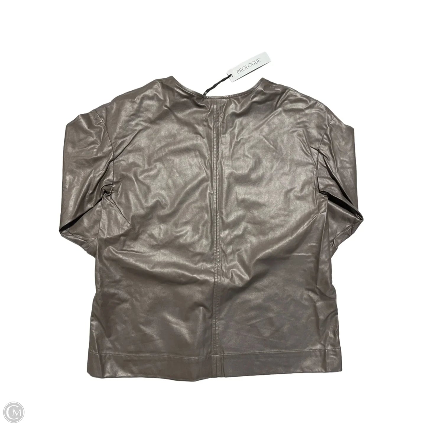 Top 3/4 Sleeve By Prologue In Brown, Size: S
