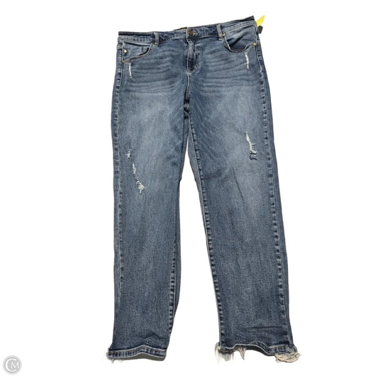 Jeans Straight By Liverpool In Blue Denim, Size: 16
