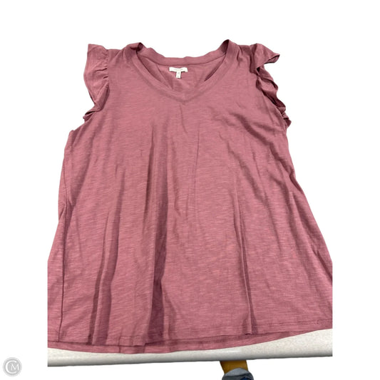 Top Short Sleeve By Maurices In Pink, Size: Xl