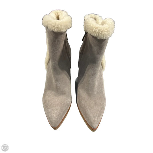 Boots Ankle Heels By Marc Fisher In Taupe, Size: 6